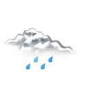 lluvia moderada