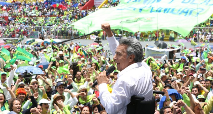 Lenín Moreno convocó a la ciudadanía a continuar con la Revolución Ciudadana