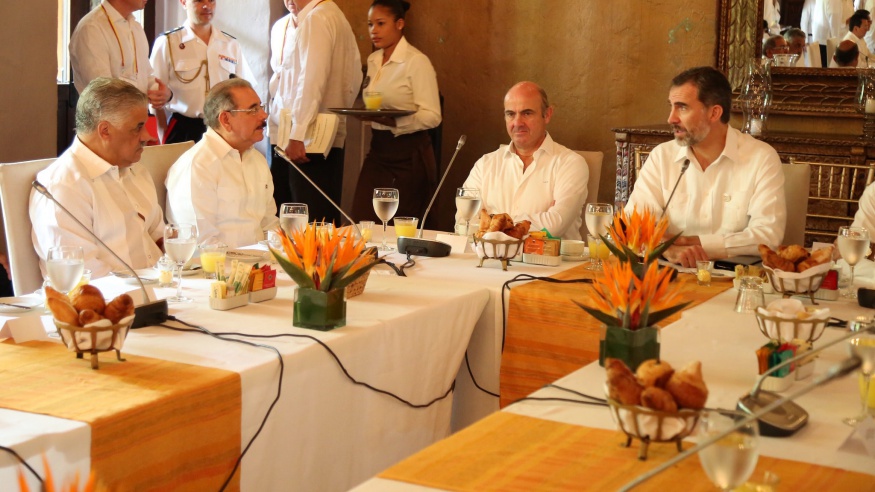 REPÚBLICA DOMINICANA: Presidente Danilo Medina asiste a desayuno ofrecido por Felipe VI, rey de España