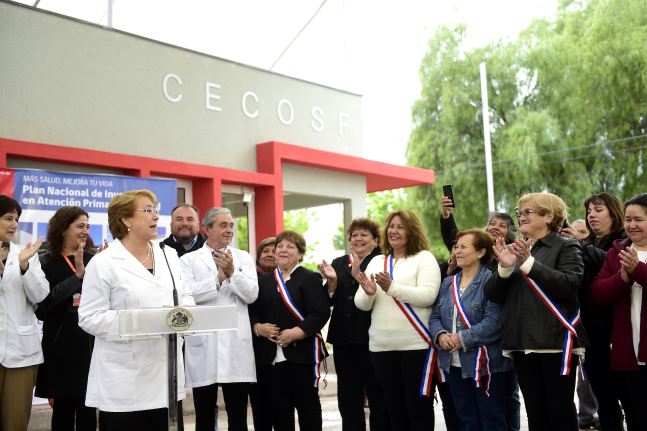 CHILE: Bachelet visita instalaciones del nuevo Centro Comunitario de Salud Familiar “Lumen” en Maipú