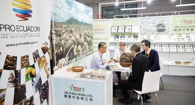 Ecuador promocionó en China la tagua, el ‘marfil vegetal’