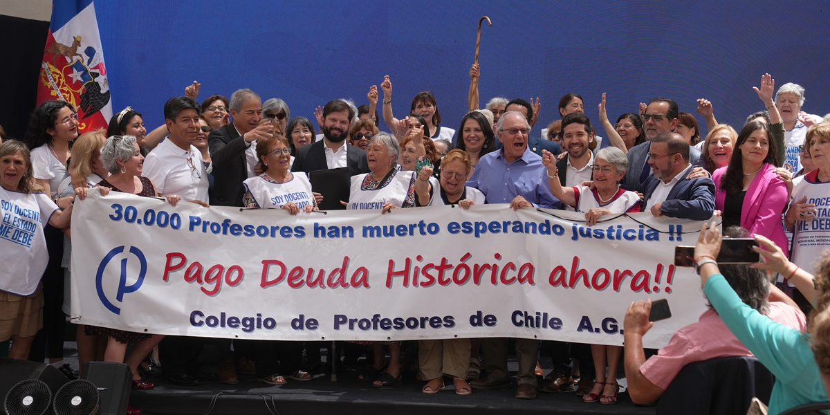 CHILE: Presidente Gabriel Boric Font en Promulgación de Solución a la Deuda Histórica Docente: “tras Más de Cuatro Décadas de Espera, Estamos Cumpliéndole a los Profesores y Profesoras”