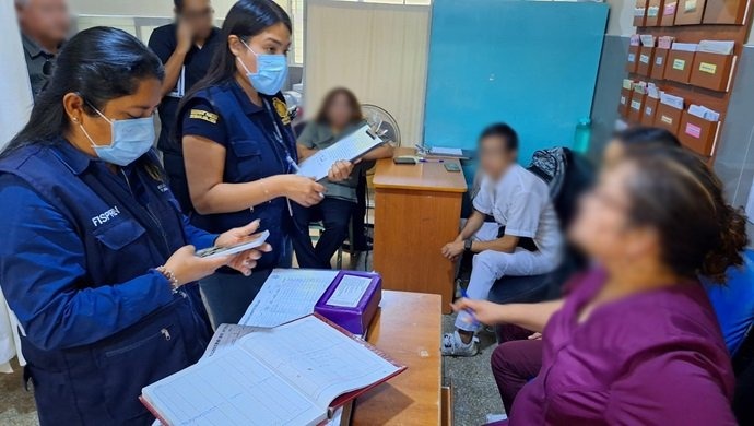 Fiscalía de Prevención de Santa realizó acciones preventivas conjuntas en el Hospital Regional Eleazar Guzmán Barrón