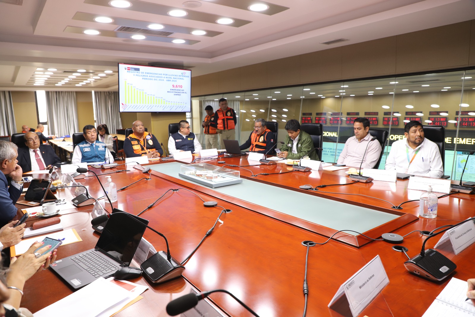 INDECI participó en una nueva sesión del Grupo de Trabajo Fuerza Tarea Ministerial para la Emergencia